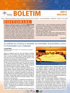 6º Boletim Eletrônico da Rede de Gestores de Políticas Públicas de Economia Solidária