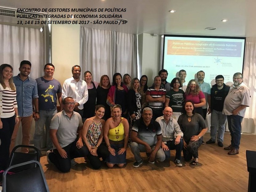 REDE DE GESTORES REALIZOU ENCONTRO DE GESTORES MUNICIPAIS DE POLÍTICAS PÚBLICAS INTEGRADAS DE ECONOMIA SOLIDÁRIA