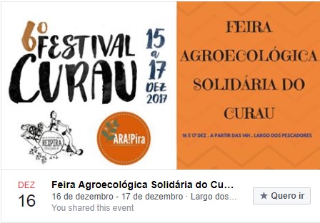 6º FESTIVAL CURAU – FEIRA AGROECOLÓGICA SOLIDÁRIA DO CURAU