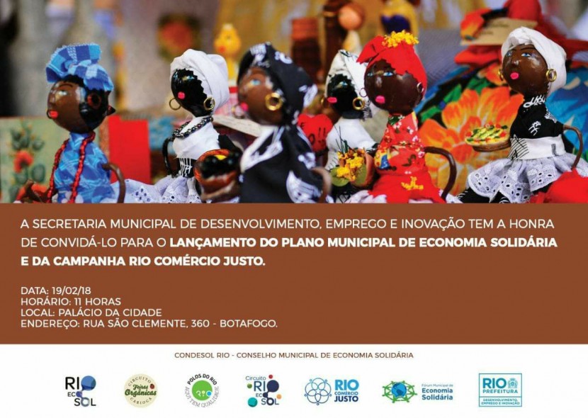 Lançamento do Plano Municipal de Economia Solidária do Município do Rio de Janeiro