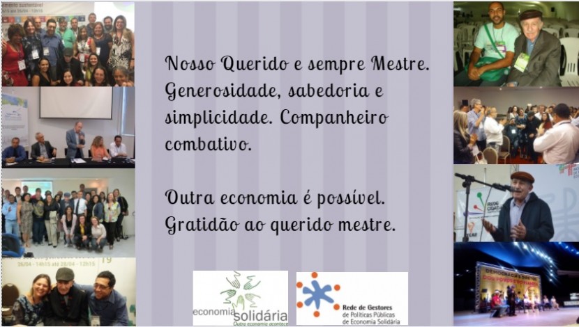 Nossa Homenagem ao Prof. Querido Prof. Singer