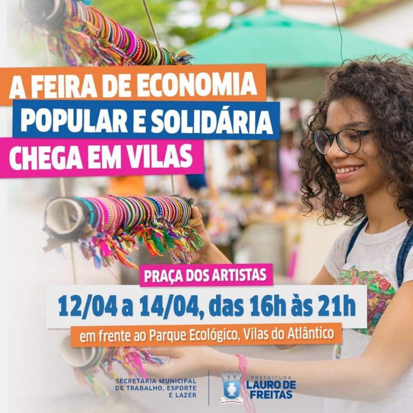 Feira de Economia Popular e Solidária em Lauro de Freitas BA