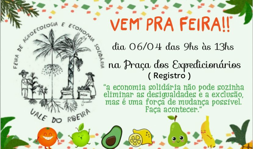 Feira de Economia Solidária em Registro SP