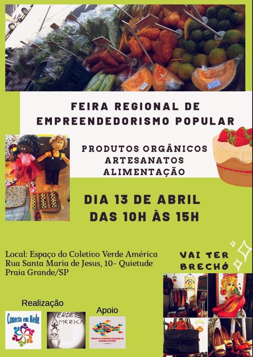 Feira Regional de Empreendedorismo Popular em Praia Grande SP