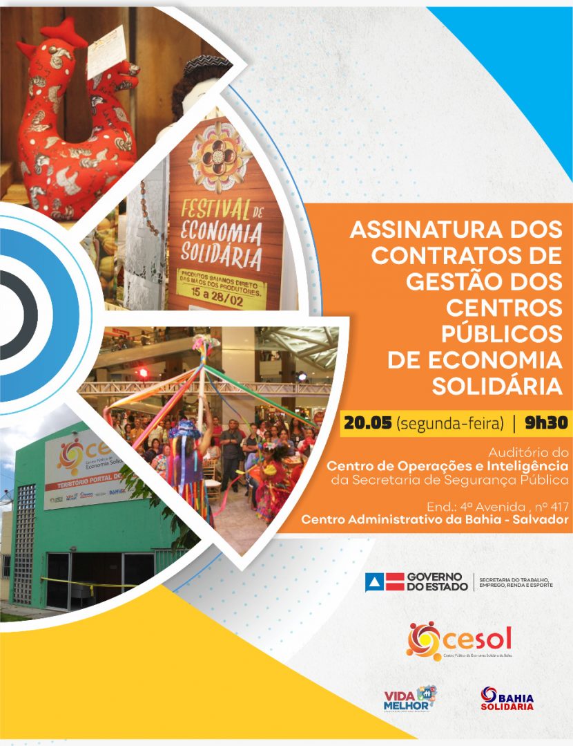 Governo do Estado Investe R$ 19,4 Milhões na Economia Solidária – BA