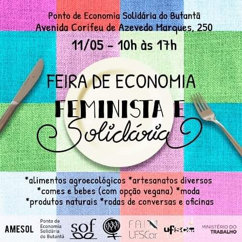 Feira de Economia Feminista e Solidária no Butantã SP