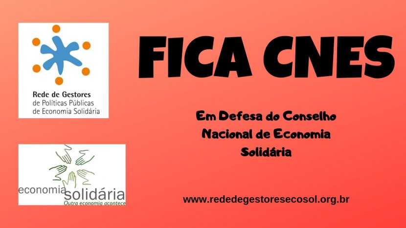 Rede de Gestores em Defesa do Conselho Nacional de Economia Solidária