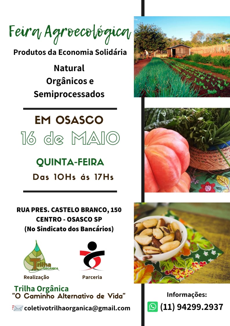 Feira Agroecológica – Produtos e Serviços da Economia Solidária – Osasco SP
