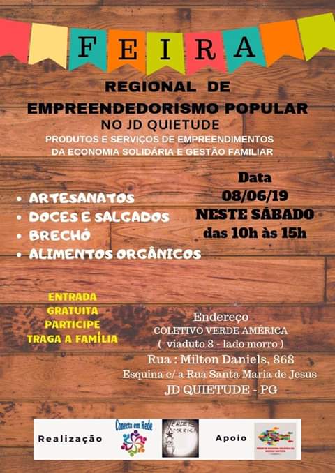 Feira Regional de Empreendedorismo Popular em Praia Grande