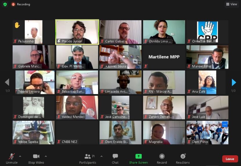 IGREJA DO NORDESTE BRASILEIRO, EM REUNIÃO, ENTREGA CARTA PARA O CONSÓRCIO DOS GOVERNADORES DO NORDESTE