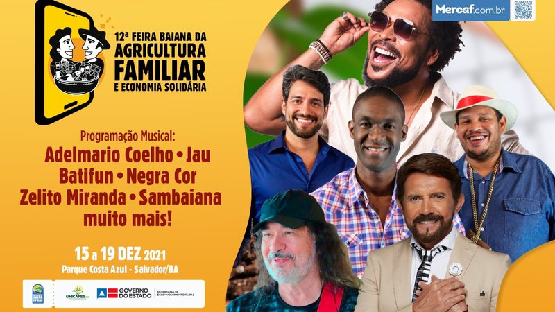 Show de Jau abre a 12ª Feira Baiana da Agricultura Familiar e Economia Solidária