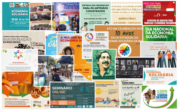 15 de dezembro – Dia Nacional da Economia Solidária é celebrado em todo o Brasil